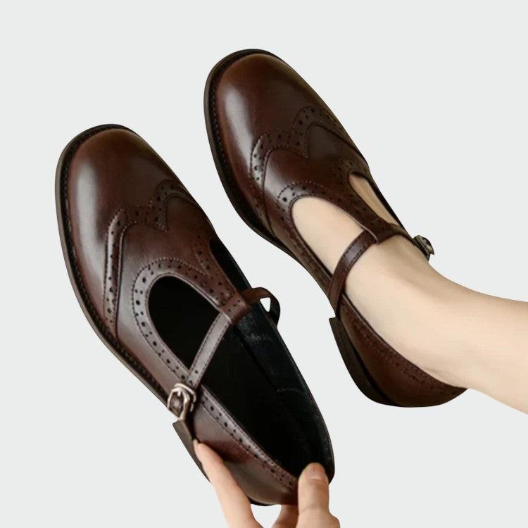 Alma | Elegante læder Mary Jane sko