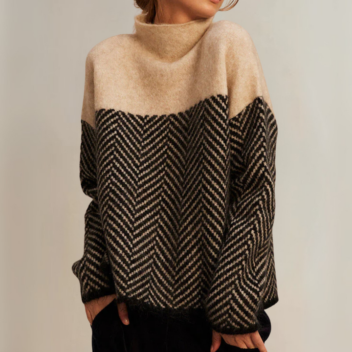 Norah | Bomulds Rullekrave Sweater