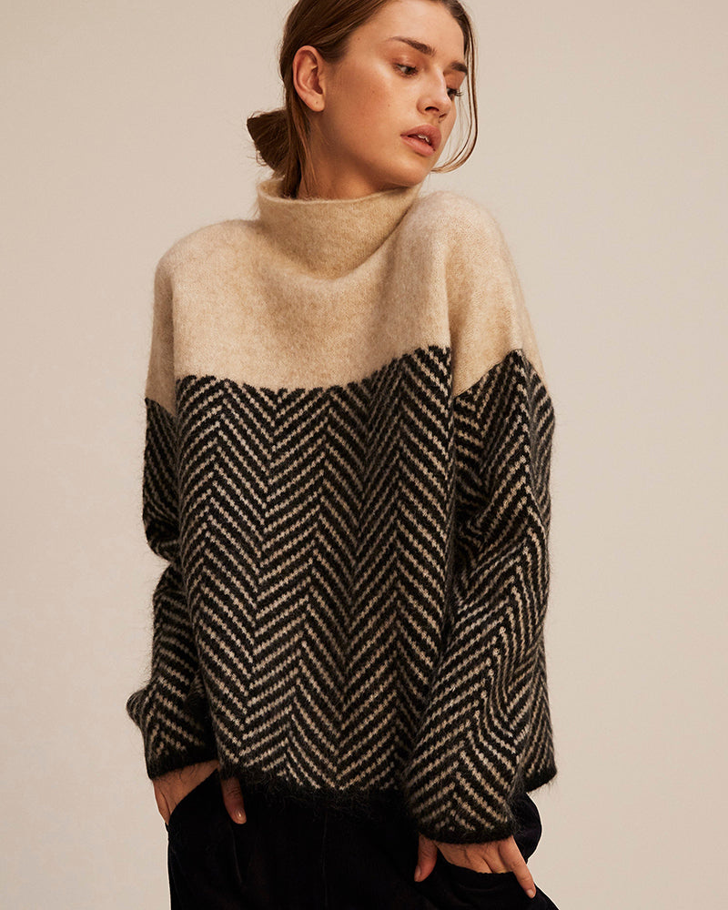 Norah | Bomulds Rullekrave Sweater