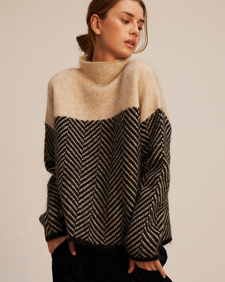 Norah | Bomulds Rullekrave Sweater