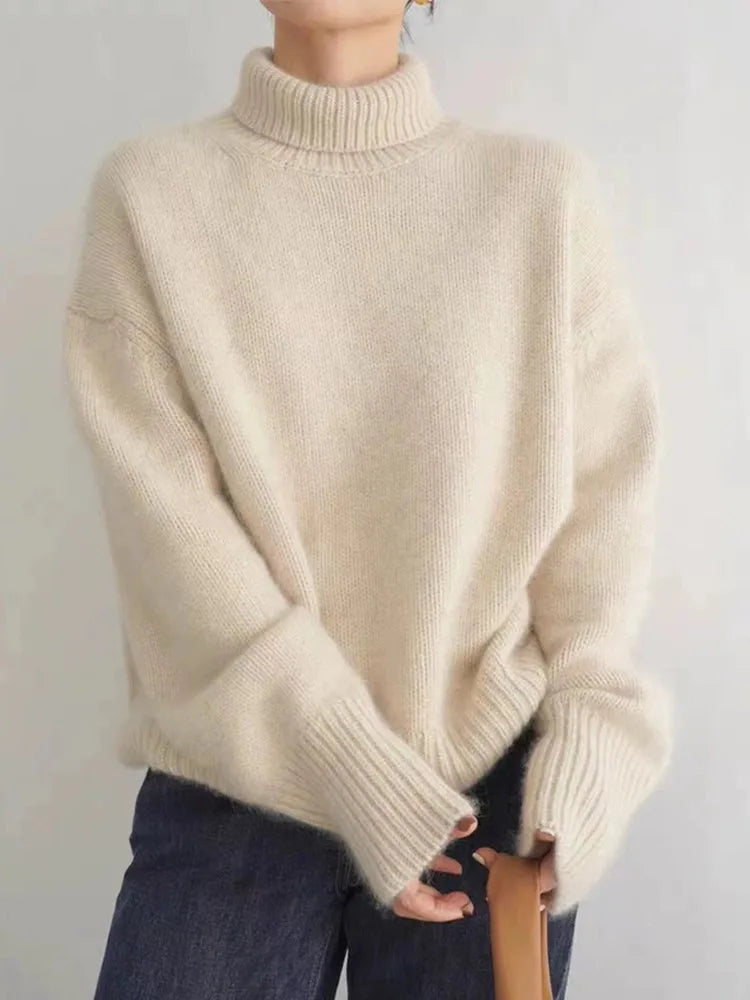 Amaya | Luksus Cashmere Rullekrave Sweater