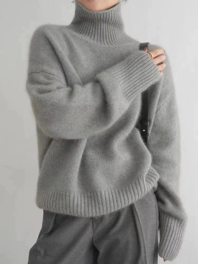 Amaya | Luksus Cashmere Rullekrave Sweater