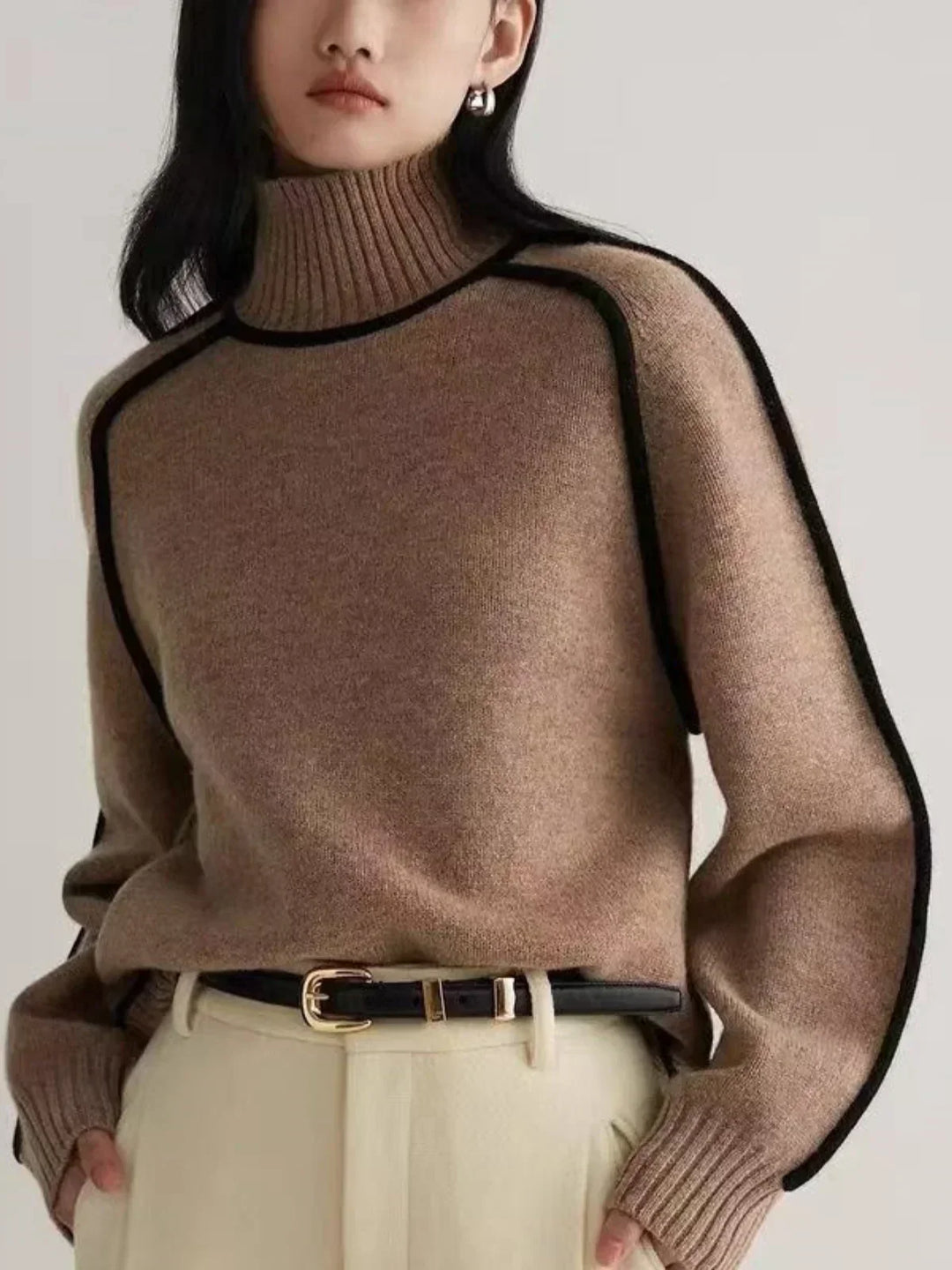 Donna | Elegant Rullekrave Sweater