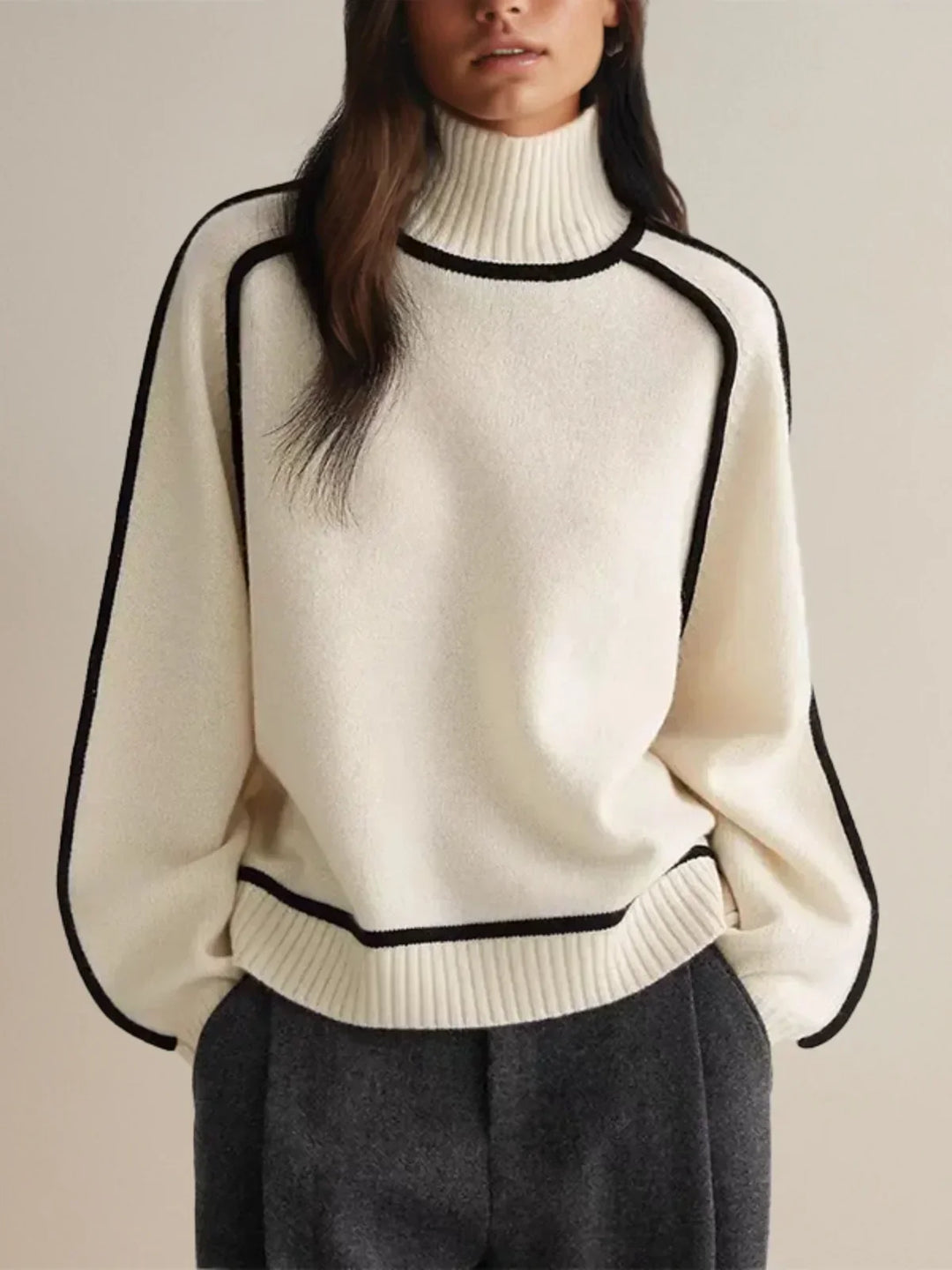 Donna | Elegant Rullekrave Sweater