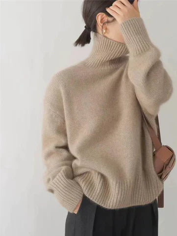 Amaya | Luksus Cashmere Rullekrave Sweater
