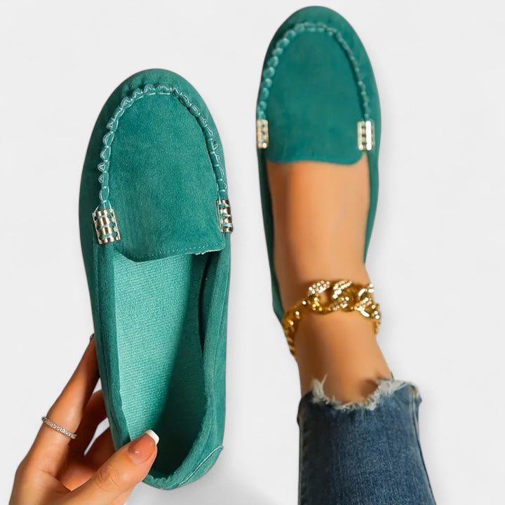 Loafers med metaldetaljer